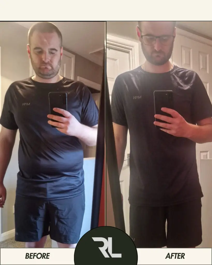 transformation – fat loss results from training in Neath